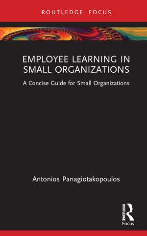 Employee Learning in Small Organizations: A Concise Guide for Small Organizations de Antonios Panagiotakopoulos