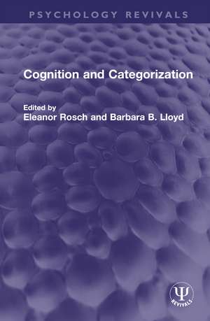 Cognition and Categorization de Eleanor Rosch