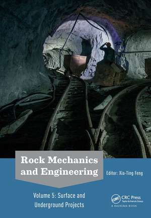 Rock Mechanics and Engineering Volume 5: Surface and Underground Projects de Xia-Ting Feng