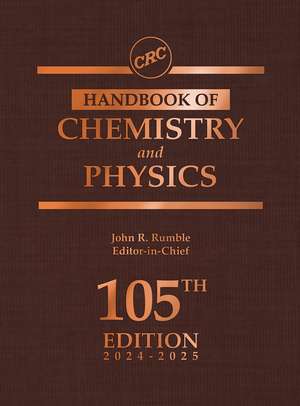 CRC Handbook of Chemistry and Physics de John Rumble