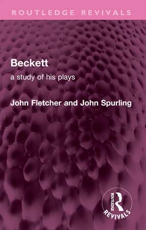 Beckett: A Study of his Plays de John Fletcher