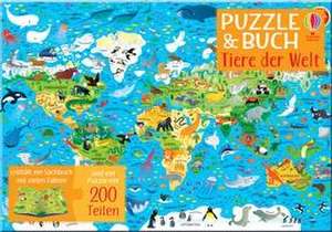 200 tlg. Puzzle & Buch: Tiere der Welt de Sam Smith