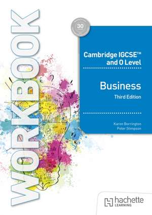 Cambridge IGCSE and O Level Business Workbook de Karen Borrington
