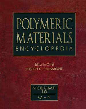 Polymeric Materials Encyclopedia, Twelve Volume Set de Joseph C. Salamone