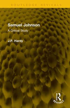 Samuel Johnson de J P Hardy