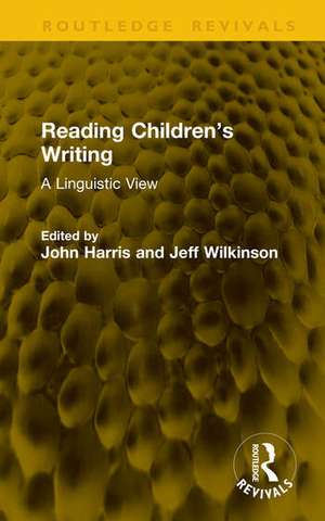Reading Children's Writing de John Harris