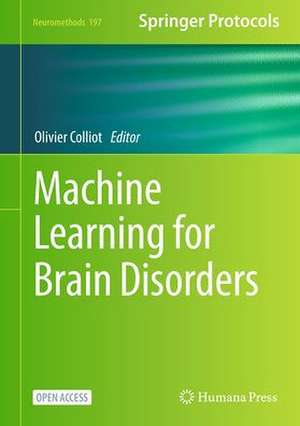 Machine Learning for Brain Disorders de Olivier Colliot