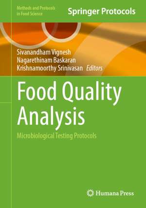 Food Quality Analysis de Krishnamoorthy Srinivasan