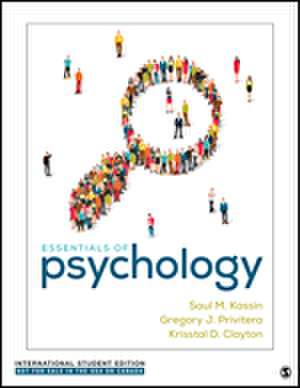 Essentials of Psychology - International Student Edition de Saul Kassin