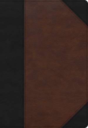 KJV Super Giant Print Reference Bible, Black/Brown Leathertouch, Indexed de Holman Bible Publishers