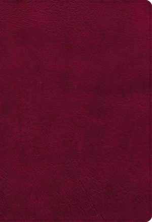 NASB Super Giant Print Reference Bible, Burgundy Leathertouch, Indexed de Holman Bible Publishers