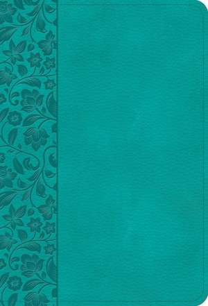 NASB Large Print Compact Reference Bible, Teal Leathertouch de Holman Bible Publishers