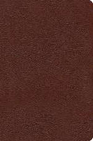 CSB Large Print Thinline Bible, Brown Bonded Leather, Indexed de Csb Bibles By Holman