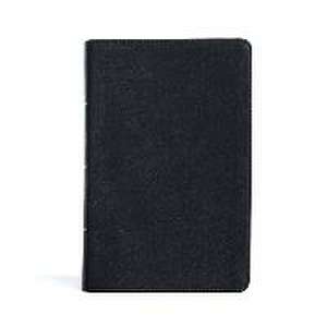 CSB Large Print Personal Size Reference Bible, Black Leathertouch de Csb Bibles By Holman