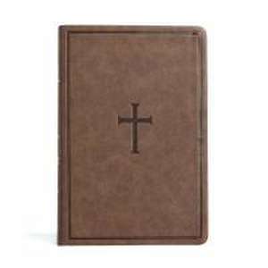 CSB Giant Print Reference Bible, Brown Leathertouch de Csb Bibles By Holman