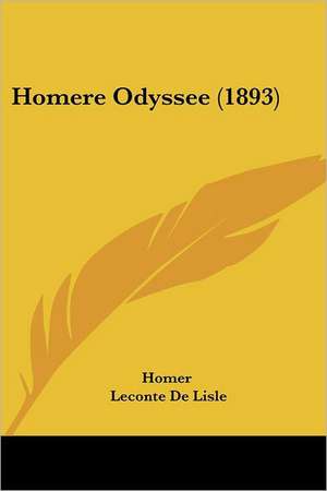 Homere Odyssee (1893) de Homer