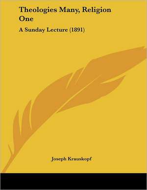 Theologies Many, Religion One de Joseph Krauskopf