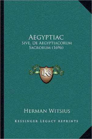 Aegyptiac de Herman Witsius