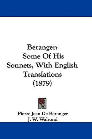 Beranger de Pierre Jean De Beranger