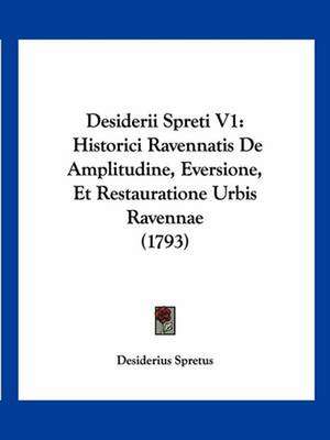 Desiderii Spreti V1 de Desiderius Spretus