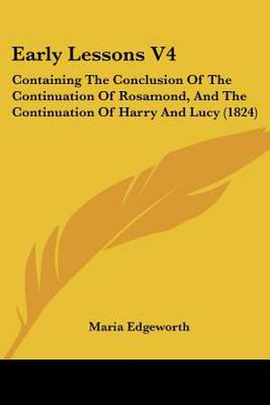 Early Lessons V4 de Maria Edgeworth