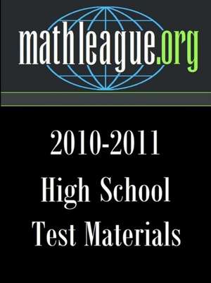 High School Test Materials 2010-2011 de Tim Sanders