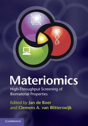 Materiomics: High-Throughput Screening of Biomaterial Properties de Jan de Boer