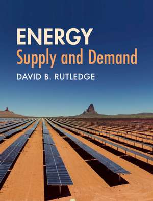 Energy: Supply and Demand de David B. Rutledge