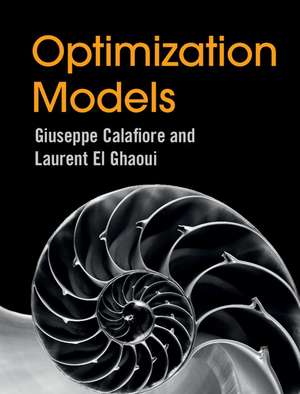 Optimization Models de Giuseppe C. Calafiore