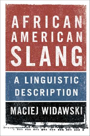 African American Slang: A Linguistic Description de Maciej Widawski