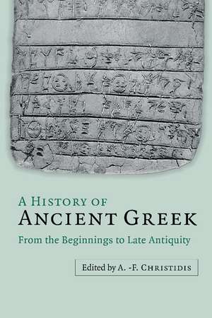 A History of Ancient Greek 2 Volume Set: From the Beginnings to Late Antiquity de Anastassios-Fivos Christidis