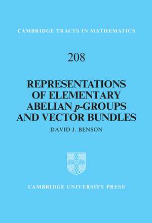 Representations of Elementary Abelian p-Groups and Vector Bundles de David J. Benson