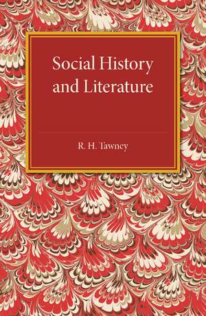 Social History and Literature de R. H. Tawney