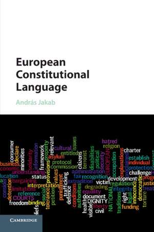 European Constitutional Language de András Jakab