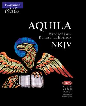 NKJV Aquila Wide Margin Reference Bible, Black Calf Split Leather, Red-letter Text, NK744:XRM