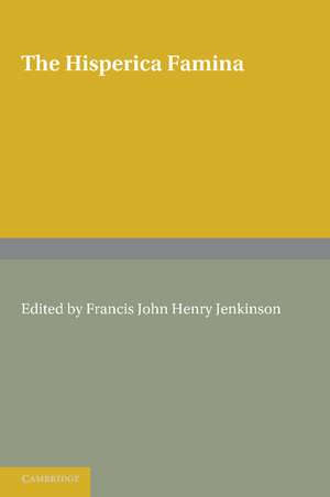 The Hisperica Famina: Edited with a Short Introduction and Index Verborum de Francis John Henry Jenkinson