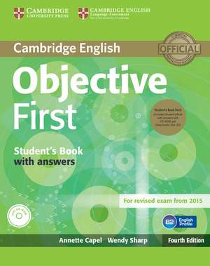 Objective First Student's Book Pack (Student's Book with Answers with CD-ROM and Class Audio CDs(2)) de Annette Capel