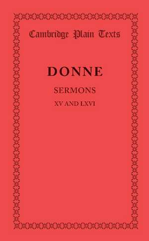 Sermons XV and LXVI de John Donne