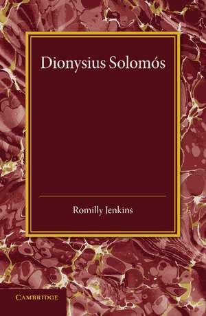 Dionysius Solomos de Romilly Jenkins
