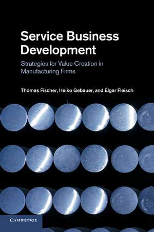 Service Business Development: Strategies for Value Creation in Manufacturing Firms de Thomas Fischer