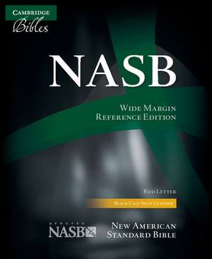 NASB Aquila Wide Margin Reference Bible, Black Calf Split Leather, Red-Letter Text NS744:XRM