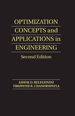 Optimization Concepts and Applications in Engineering de Ashok D. Belegundu