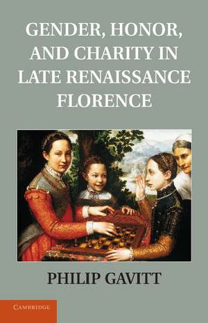 Gender, Honor, and Charity in Late Renaissance Florence de Philip Gavitt