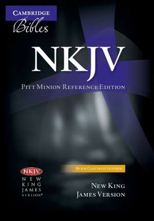 NKJV Pitt Minion Reference Bible, Black Calf Split Leather, Red-letter Text, NK444:XR