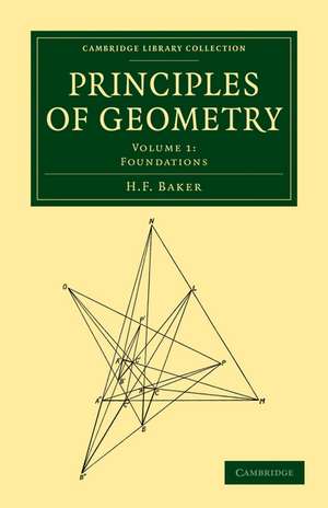 Principles of Geometry de H. F. Baker