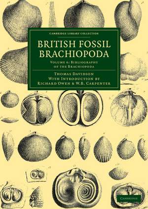 British Fossil Brachiopoda de Thomas Davidson