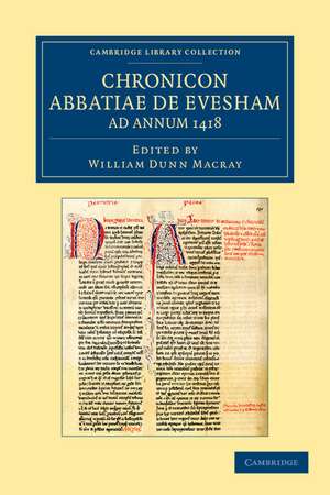 Chronicon Abbatiae de Evesham ad annum 1418 de William Dunn Macray