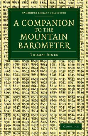 A Companion to the Mountain Barometer de Thomas Jones