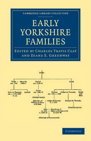 Early Yorkshire Families de Charles Clay