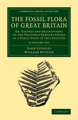 The Fossil Flora of Great Britain 3 Volume Set: Or, Figures and Descriptions of the Vegetable Remains Found in a Fossil State in this Country de John Lindley